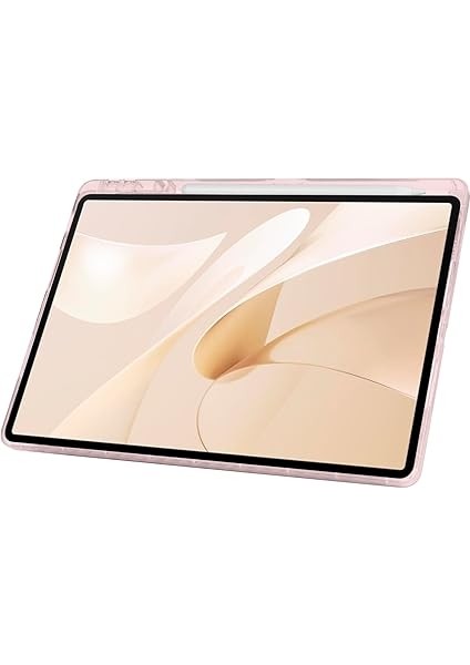 Lenovo Idea Tab Pro 12,7 Inç 2025 (TB-373FU/ TB-375FC) ile Uyumlu Kılıf Üçgen Tri Folding Kalem Bölmeli Standlı Kılıfı (Siyah) fırsatları