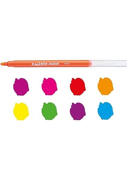 Fosforlu Yıkanabilir Keçeli Boya Kalemi 8'li modelleri