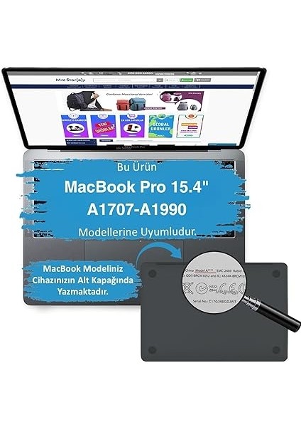 Macbook Pro Kılıf 15 Inç A1707 A1990 Uyumlu | Ince ve Hafif Sert Kapak | Kristal Koruma | Çizilmeye Dayanıklı Plastik Hardcase | Macbook Pro Retina Darbe Koruyucu Kılıfşeffaf fiyatları
