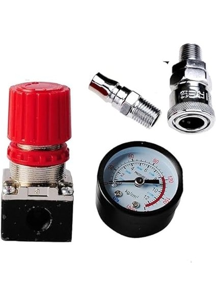 Wolf 140PSI Hava Kompresörü Basınç Anahtarı Kontrol Vanası Manifold Regülatörü Ölçer 1/4 Takım fiyatları