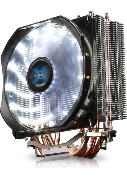Cnps 9x Optima Cpu Soğutucu, Beyaz LED 120 mm Fanlı Ultra Sessiz Hava Soğutucu, Doğrudan Dokunmatik Isı Boruları, 180W Tdp, Saf Bakır ve Alüminyum - Intel ve Amd, CNPS9X Optima Için Uygundur