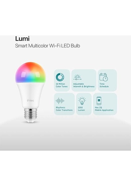 Fıg. Lumi Çok Renkli LED Wi-Fi Akıllı Ampul fiyatları