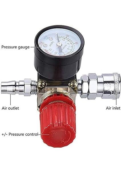 Wolf 140PSI Hava Kompresörü Basınç Anahtarı Kontrol Vanası Manifold Regülatörü Ölçer 1/4 Takım indirimleri