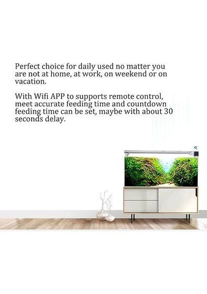 Wifi Uzaktan App Kontrolü Otomatik Akvaryum Balıkları Can Besleyici Zaman Ayarı Zamanlayıcı Ayarlanabilir Gıda Dağıtıcı indirimleri