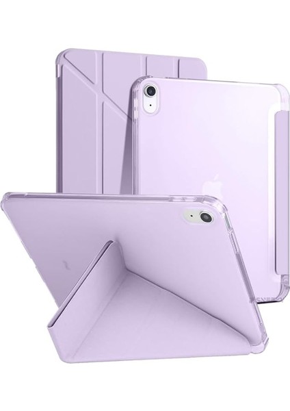 (A16) 11INÇ 2025 Uyumlu Kılıf Üçgen Tri Folding Kalem Bölmeli Standlı Kılıfı A3355