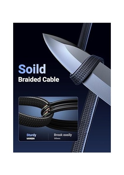 Cat8 RJ45 Ethernet Kablosu Düz Örgülü 40GBPS 2000MHZ Ps5, Ps4, Sky Box, Xbox, Smart Tv, Switch, Router Vb. ile Uyumlu (1m) indirimleri