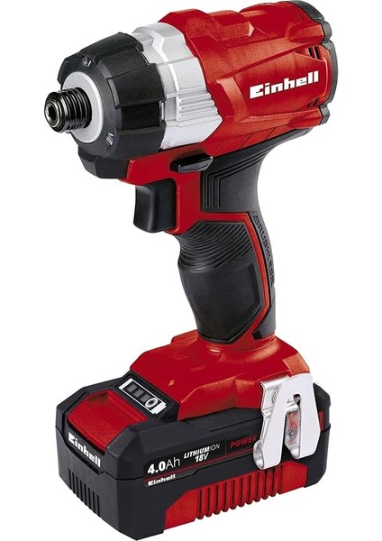 Power X-Change 180NM Akülü Darbeli Vidalama Seti (Akü ve Şarj Cihazı Dahil, Kömürsüz Motor, 18V, 2900 Rpm, 1/4" Altıgen Uç Bağlantısı, LED Işık) - 4510035