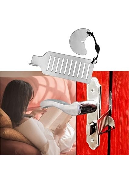 Taşınabilir Kapı Kilidi, Paslanmaz Çelik Otel Kapı Kilidi Içeriden Seyahat Güvenliği Kapı Dolabı Otel Odası Kapı Kilidi Seyahat Otel Dairesi Için Güvenlik Cihazları fırsatları