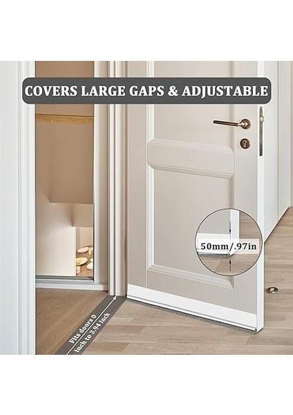Için 100 cm Cereyan Önleyici, Kapı Contası, Fırçalı Kendinden Yapışkanlı, Esnek Silikon Fırça Contası, Ses Yalıtımı, Kapı Altı Boşlukları Için Cereyan Önleyici (Beyaz) modelleri