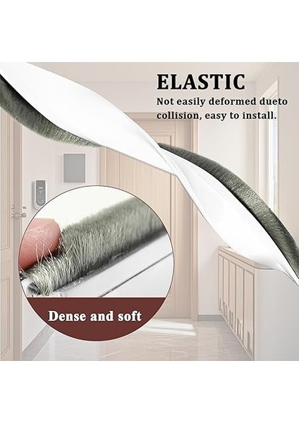 Için 100 cm Cereyan Önleyici, Kapı Contası, Fırçalı Kendinden Yapışkanlı, Esnek Silikon Fırça Contası, Ses Yalıtımı, Kapı Altı Boşlukları Için Cereyan Önleyici (Beyaz) fırsatları