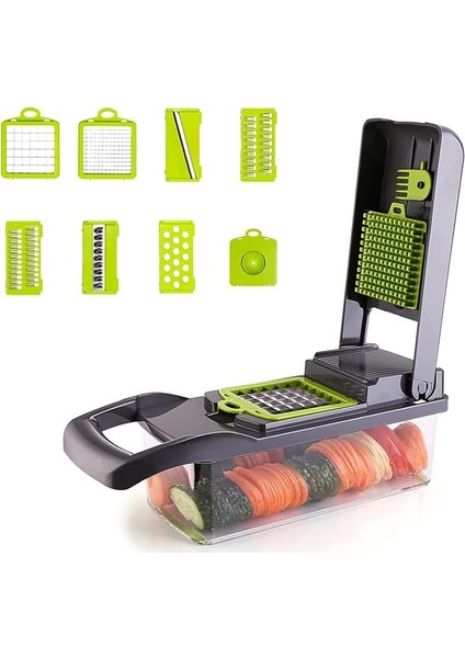 Sebze Kesici Meyve Dilimleme Çok Fonksiyonlu Patates Soyucu Havuç Rende Sarımsak Kırıcı Mutfak Akuarları