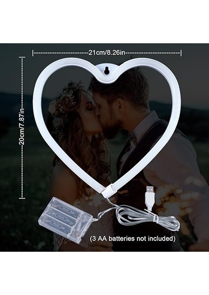 Neon Tabela, LED Işık 3-Aa Pille Çalışan Veya USB ile Çalışan Dekorasyon Lambası, Kız Odası Yurt Evlilik Yıldönümü Sevgililer Günü Anneler Günü Doğum Günü Partisi Ev Dekoru (Sıcak Beyaz) fırsatları