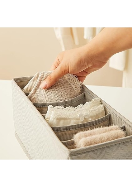 Home Textile 6 Bölmeli Balıksırtı Çekmece Içi Düzenleyici Kutu 13 x 28 x 13 cm indirimleri