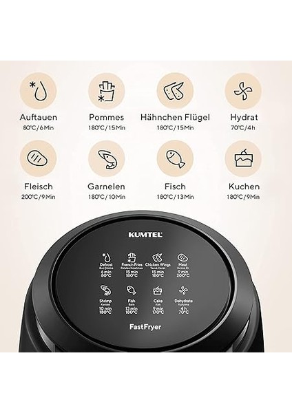 Digital Fastfryer Haf-02 - Airfryer, Siyah fiyatları
