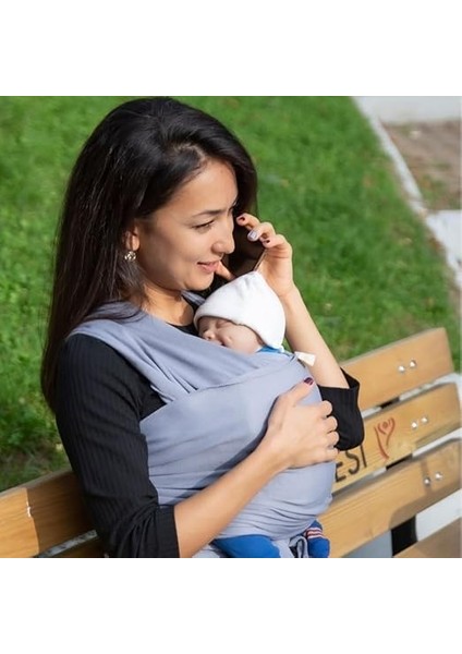 Wrap Sling Bebek Taşıma Şalı (Gri) fırsatları