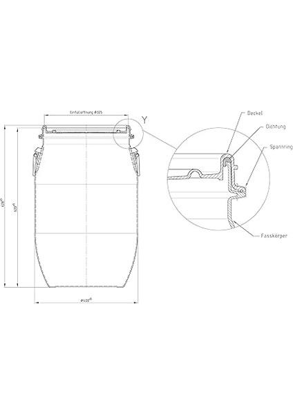 Varil Polietilen 60 L Kapaklı, Gıda Kalitesi, Mavi (22095) modelleri