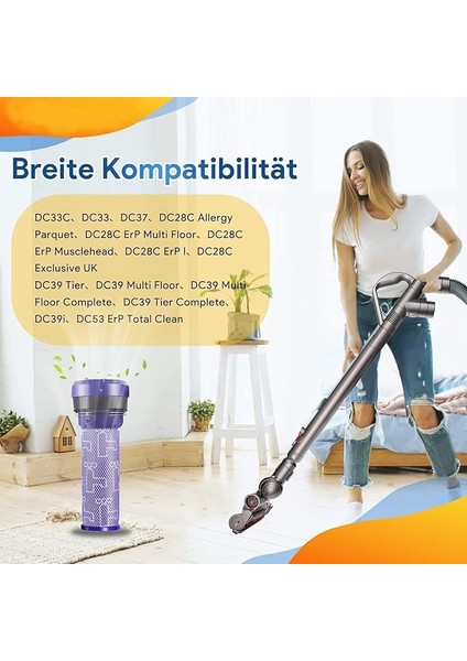 DC37, DC33C, DC39, DC28C, DC53 Için Elektrikli Süpürge Ön Motor Filtresi,uyumlu Yedek Parça fiyatları