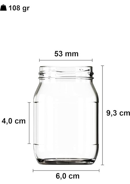 ml Metal Gold Kapaklı Konserve Kavanozu 190 cc Şeffaf Bebek Mama Kavanoz 6 Adet modelleri