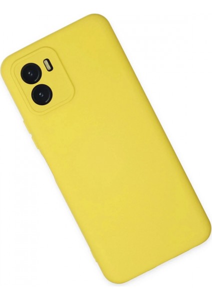 Vivo Y15S Kılıf Nano içi Kadife Silikon - Sarı fiyatları