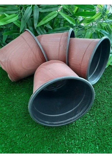 Vakum Saksı 30 Adet 14X11 cm 1,20 Lt Plastik Saksı Ucuz Saksı Fide Üretim Saksısı Fide Saksısı