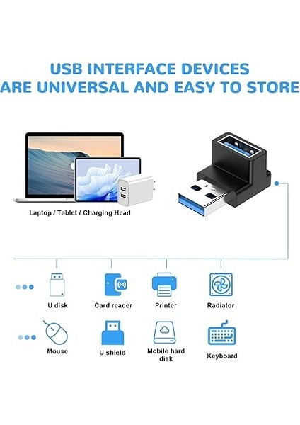 90 Derece Adaptör, 2 Paket 3.1 USB Erkek - Dişi Dik Açı Uzatma Adaptörü, Sabit Disk, Klavye, Dizüstü Bilgisayar Için Tip A - Usb-A Bağlayıcı Adaptörleri, Destek 3A Şarj Otg Veri Aktarımı fiyatları