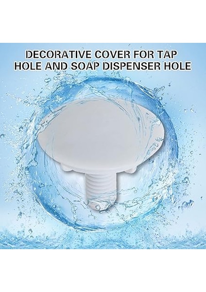 Lavabo Delik Kapağı - 4 Adet Mutfak Lavabo Tapası Abs+Pp Malzeme Delik Kapağı Tezgah Alanı Için Su Sızıntısını Önler modelleri