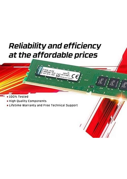 Valueram 16GB Ddr4 2666MT/S Non-Ecc CL19 Dımm Masaüstü Ram - KVR26N19D8/16 indirimleri