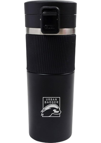 Badger Paslanmaz Çelik Siyah Termos 480ML, Dayanıklı Kamp Ekipmanları, Kamp Aksesuarları, Açık Hava Sporları, Doğa Sporları, Yürüyüş, Kamp Mutfağı, Kamp Malzemeleri