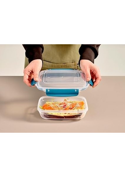 Home Kilitli Sızdırmaz Saklama Kabı Seti, Buzdolabı Için Sebze ve Meyve Saklama Kabı, Uzun Ömürlü Tazelik, Dayanıklı ve Şeffaf Tasarım Bpa Içermez (4 Parça) indirimleri