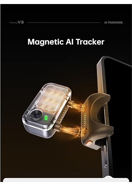 Isteady V3 Gimbal Akıllı Telefon Için – 3 Eksenli Stabilizatör, Manyetik Aı Izleyici, Dolum Işığı, Çıkarılabilir Kontrolör, Entegre Uzatma Çubuğu ve Canlı Yayın ve Vlog Için Tripod modelleri