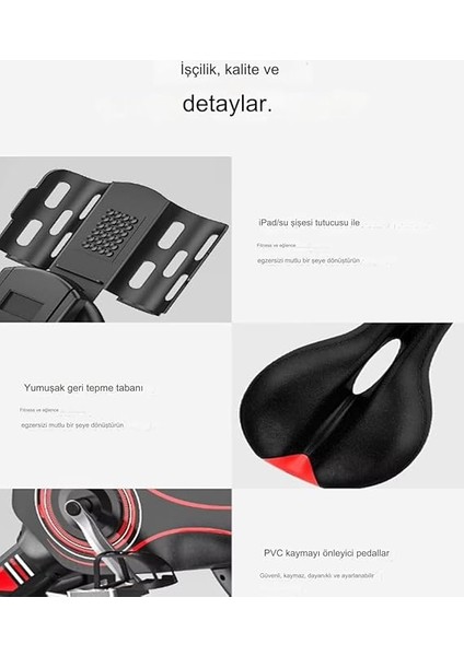 Kondisyon Bisikleti Pb-02 - Alüminyum/alaşım Çelik, 16 Resistance Level, LCD Display, 8 kg Volan, 150 kg Maximum Weight, Kompakt Tasarım modelleri