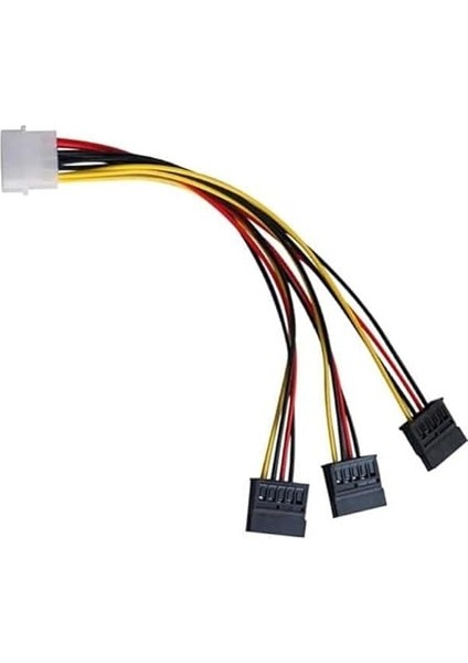 8549 Kasa Içi 3 Port Ide Molex Sata Power HDD 4 Pin Güç Kablosu 4pin Molex Erkek/ 3x 15PIN Sata Dişi 3 Port Sata Dişi 1 Port 4 Pin Ide Power Erkek fiyatları