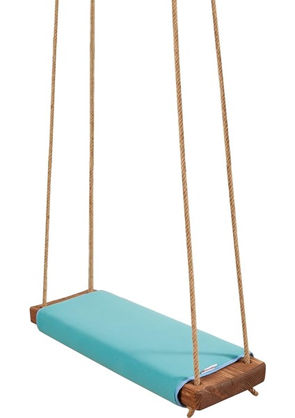 Klasik Ahşap Piknik Salıncak - Ev, Bahçe, Piknik (Turkuaz)