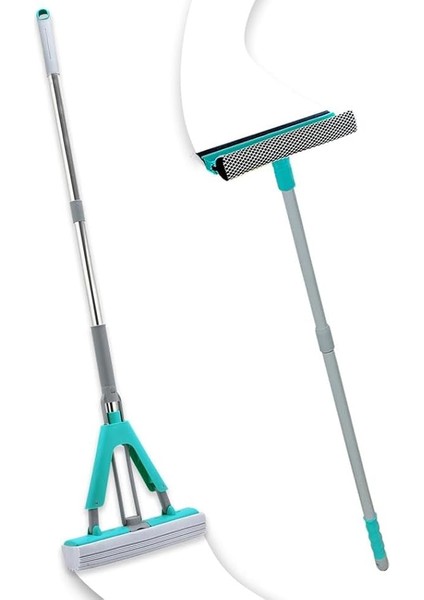 Pony Pratik 2 Li Pratik Paspas + Teleskopik Saplı Cam Sileceği Mop Temizlik Seti fiyatları