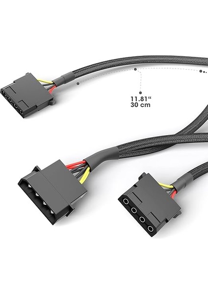 – 4 Pin Molex – 2 x 4 Pin Molex Y Kablosu 30 cm fırsatları