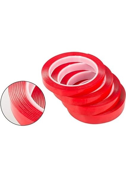 Çift Taraflı Bant Şeffaf Silikonlu Su Geçirmez Akrilik Montaj Bandı Çerçeve Resim Montaj Bandı (20MMX5METRE) fırsatları