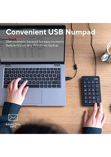 22221 Xalas USB Sayısal Mini Klavye, Siyah fiyatları