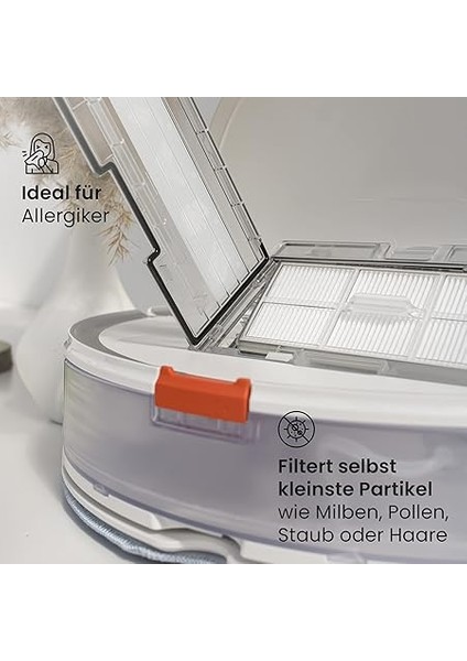 Roborock S7 ve S8 Serisi Için Hepa Filtre (2'li Set) | S8, S7, S7+, S7 Maxv, Maxv+, S7 Maxv Ultra ile Uyumlu | Toz, Polen ve Hayvan Tüylerine Karşı Etkili Hava Filtresi | Orijinal Yedek fırsatları