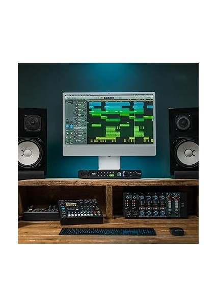 Evo 16 |usb-C Ses Kartı: 24-Giriş/24-Çıkış 24-BIT/96KHZ, 8 Evo Mikrofon Preamp, Tft-Lcd Ekranlı, Çok Kanallı Smartgain Özelliği (Mac/pc Uyumlu) indirimleri