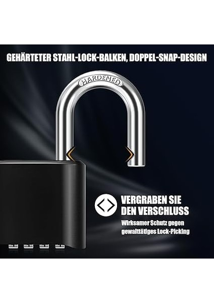 Ağır Şifreli Kilit, 8mm Kalınlığında Pranga, Hava Şartlarına Dayanıklı 4 Haneli Kombinasyon Kilidi, Dış Mekan Güvenlik Kilidi, Su Geçirmez ve Hırsızlığa Karşı Güvenli, Avlu, Çit, Garaj, Kapı, Bahçe modelleri