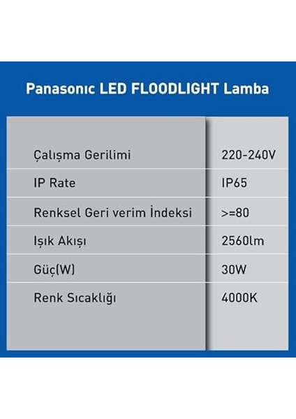 LED Projektör, Gün Işığı 30W 2560LM 4000K fırsatları