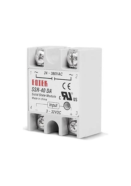 Ssr Röle 40A Ac 24-380V Tek Fazlı Solid State Röle Elektronik Anahtar Termostat Resiztans Motor Lamba Makine fırsatları