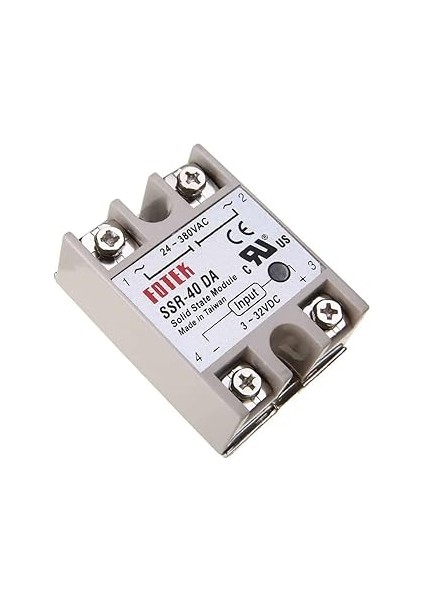 Ssr Röle 40A Ac 24-380V Tek Fazlı Solid State Röle Elektronik Anahtar Termostat Resiztans Motor Lamba Makine indirimleri