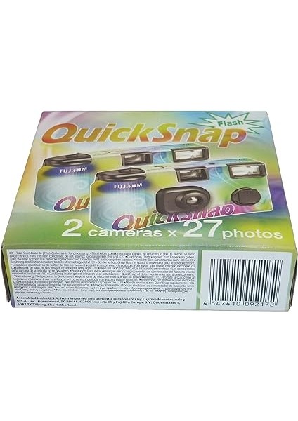 Fujifilm 7130786 Quicksnap Flash 27 Einwegkamera Iso 400 (2'li Paket) modelleri