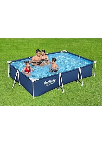 Steel Pro Dikdörtgen Yer Üstü Havuz Seti 3.00 M x 2.01 M x 66 cm fiyatları