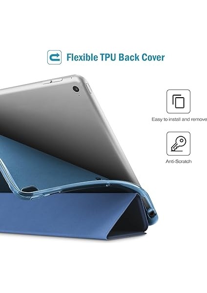iPad 9,7/ipad 6./5 Için Akıllı Koruyucu Kılıf. Nesil, iPad Air 2/ipad Air 1 (Model: A1893, A1954, A1822, A1823, A1566, A1567, A1474, A1475, A1476), Ince, Yumuşak Tpu Kılıf modelleri