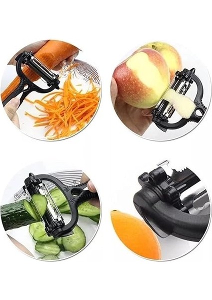 1 Arada Mutfak Soyacağı, Çok Fonksiyonlu Sebze Meyve Soyucu, Döner Başlıklı, 15X8X2 cm fiyatları