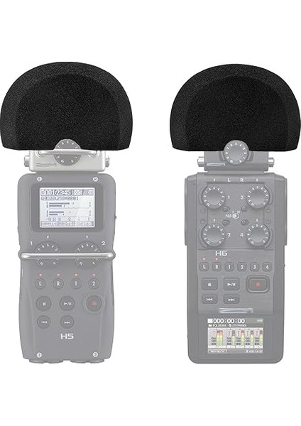 Mikrofon Sünger Ön Cam Kapağı Zoom H5/h6/h8/xyh-6/xyh-5 ile Uyumlu, Mikrofon Rüzgar Muff Ön Cam Toz Kapağı Taşınabilir Kullanışlı Kaydedici Mikrofon Rüzgar Ekranı Kapağı Gürültü Filtresi indirimleri