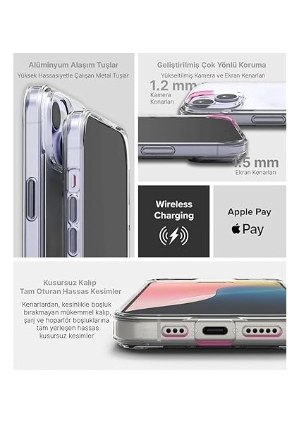 iPhone 13/14 Için Magsafe ile Uyumlu Supermatt Serisi Arkası Parmak Izi Tutmayan Sert Mat Polikarbonat Kenarları Tpu Silikon Metal Tuşlu Premium Şeffaf Kılıf Kapak (Manyetik, 13-14) fiyatları
