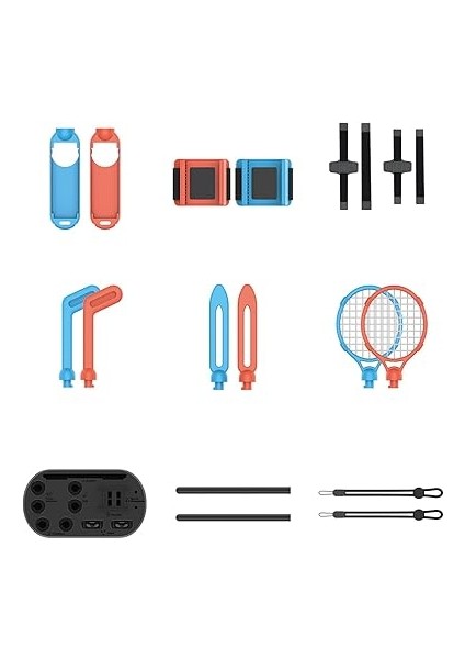 In 1 Switch 2 Sports Accessories Bundle For Switch 2 (2025), Family Sports Party Pack Kit With Joy Con Grip, Tennis Racket, Glof Club, Swords, Wrist Strap, Leg Strap, Storage Base fiyatları